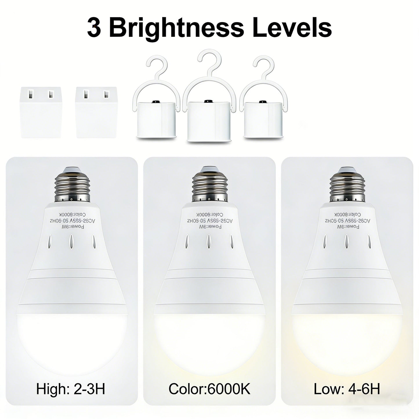 3-Pack / 6-Pack Rechargeable Emergency Light Bulbs 💡